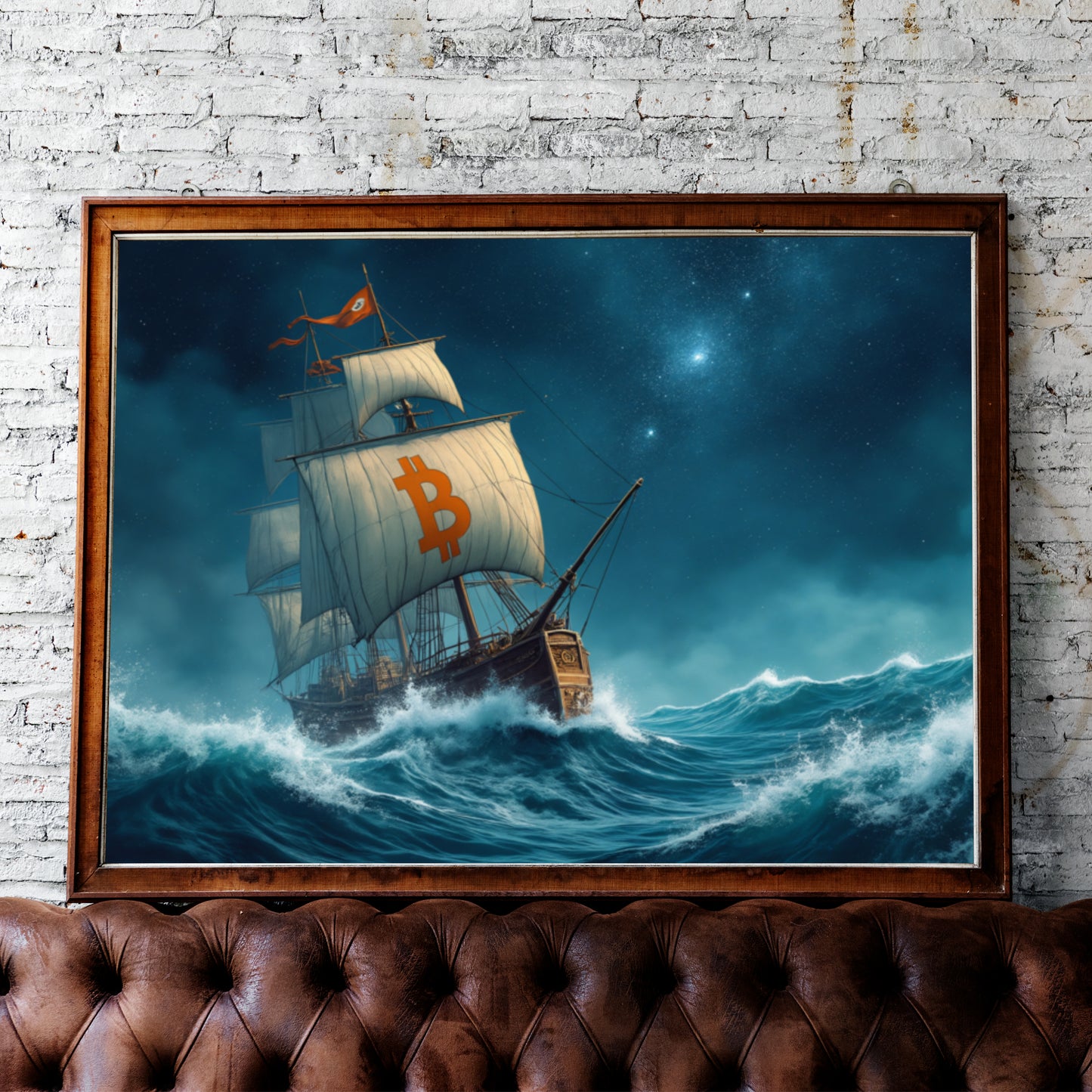 Moonlit Voyage - Poster matte paper