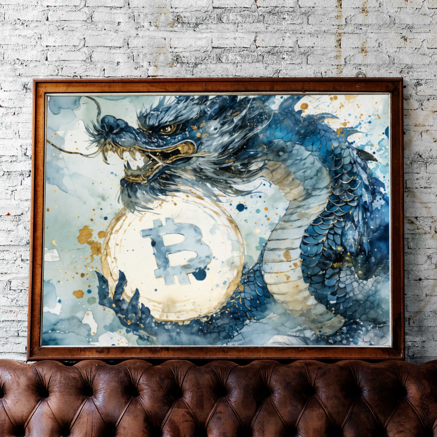 Bitcoin Dragon - Poster matte paper