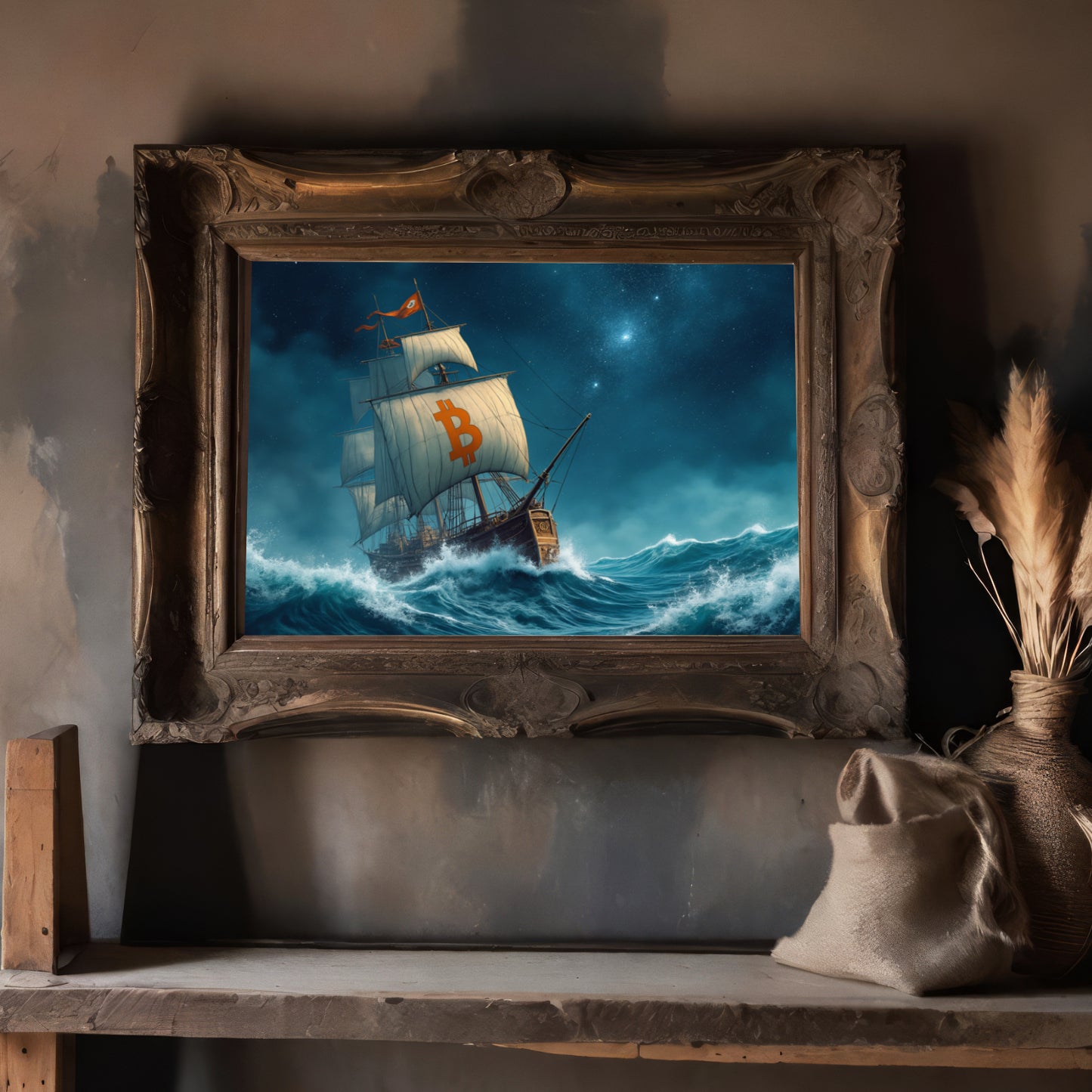 Moonlit Voyage - Poster matte paper