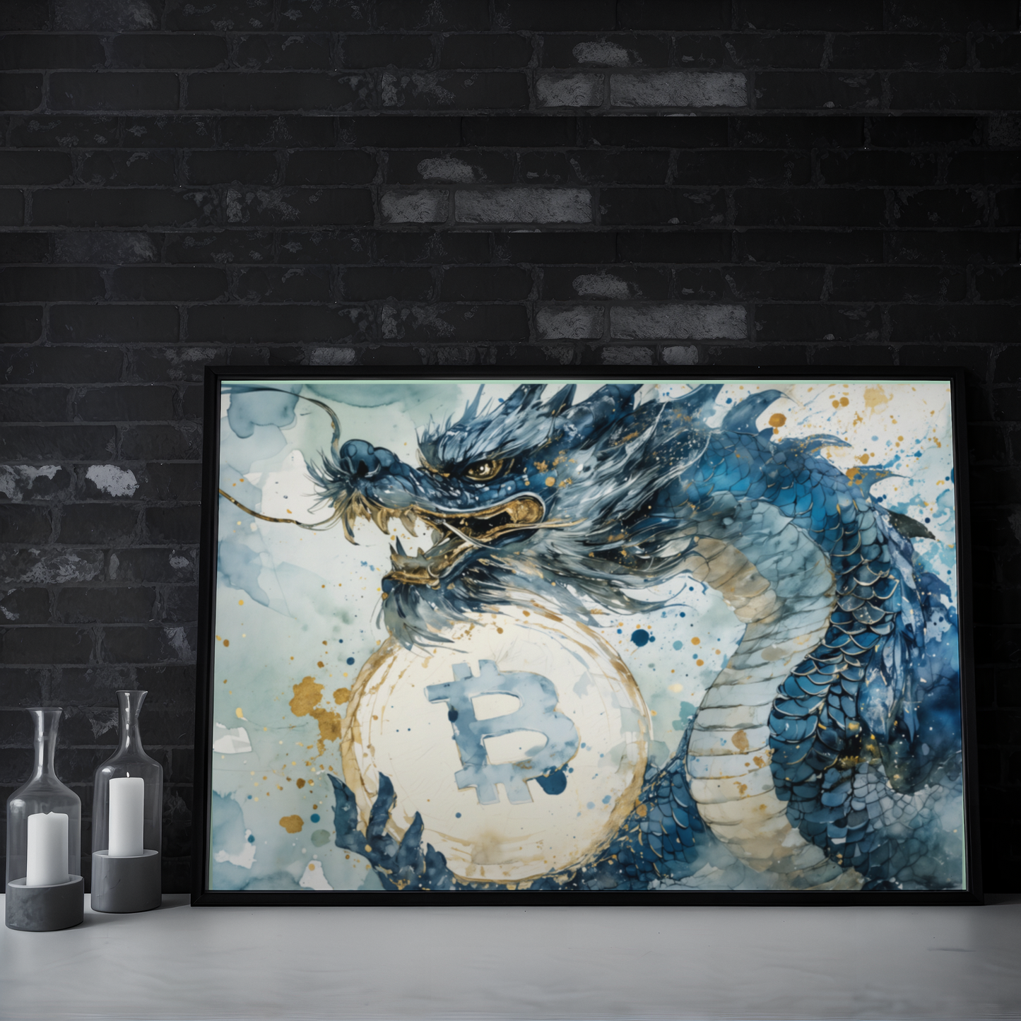 Bitcoin Dragon - Poster matte paper