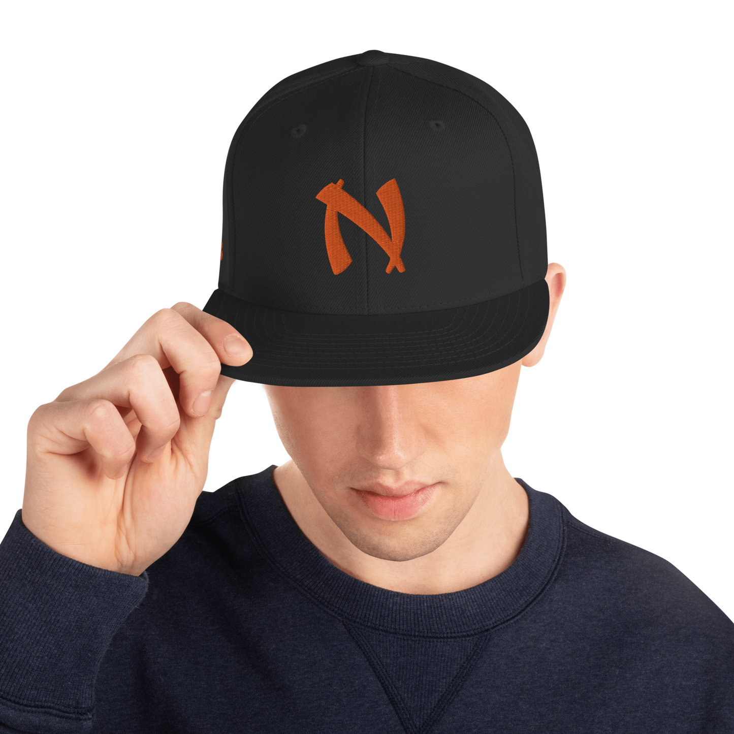 Nakamoto - Orange - Snapback Cap - 3D Puff