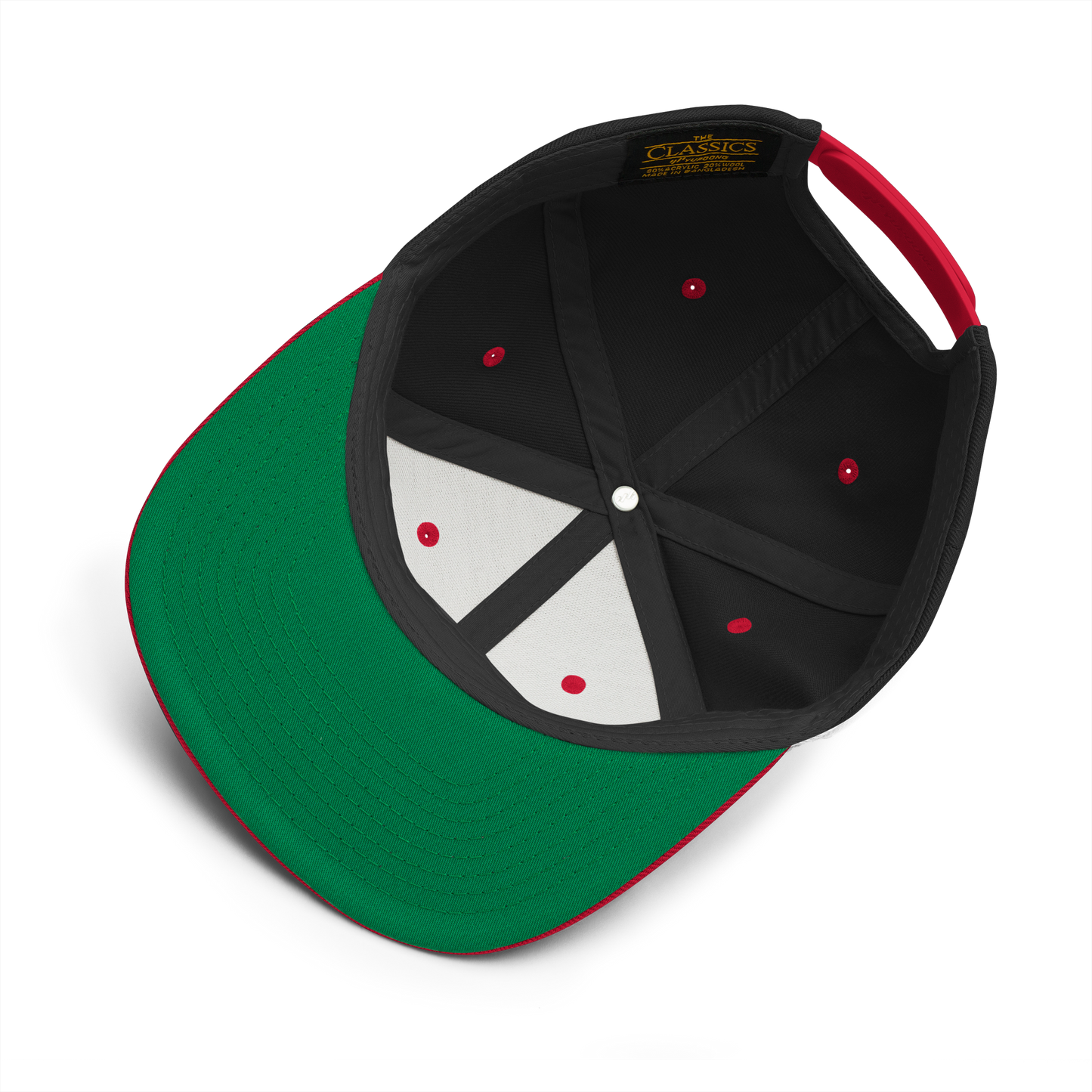 EL Salvador - Black/Red - Snapback Hat - 3D Puff