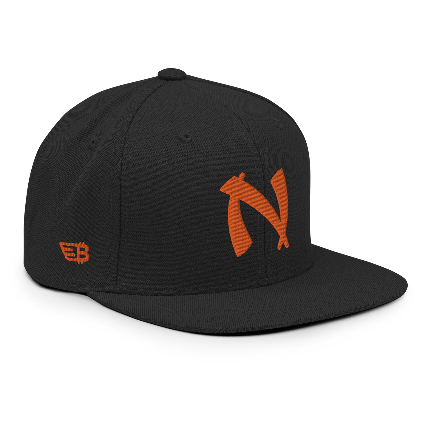 Nakamoto - Orange - Snapback Cap - 3D Puff