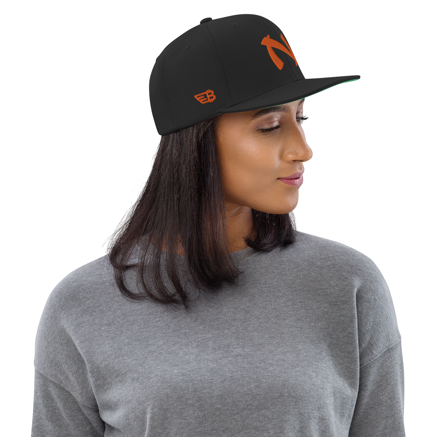 Nakamoto - Orange - Snapback Cap - 3D Puff