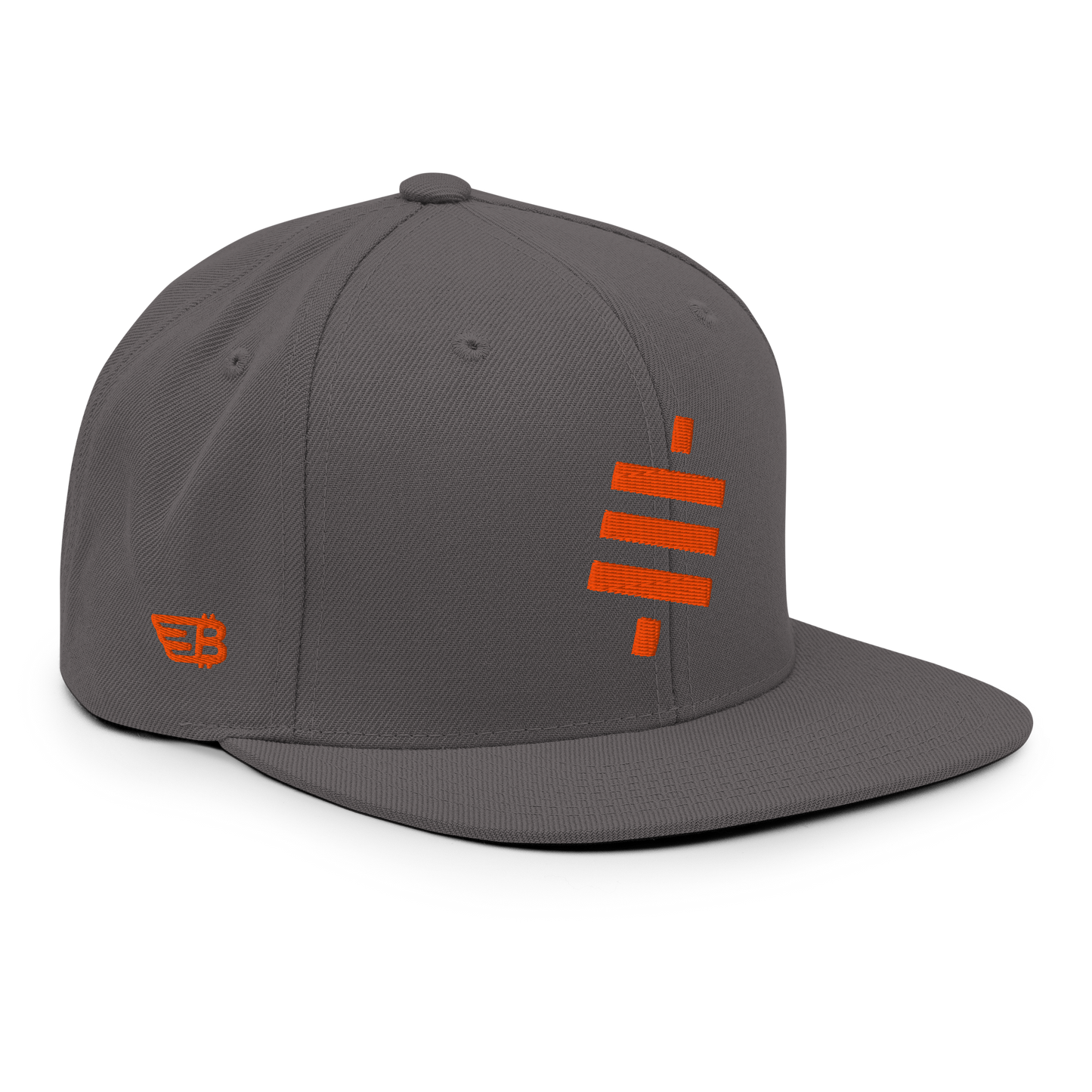 Sats- Orange - Snapback Hat - 3D Puff