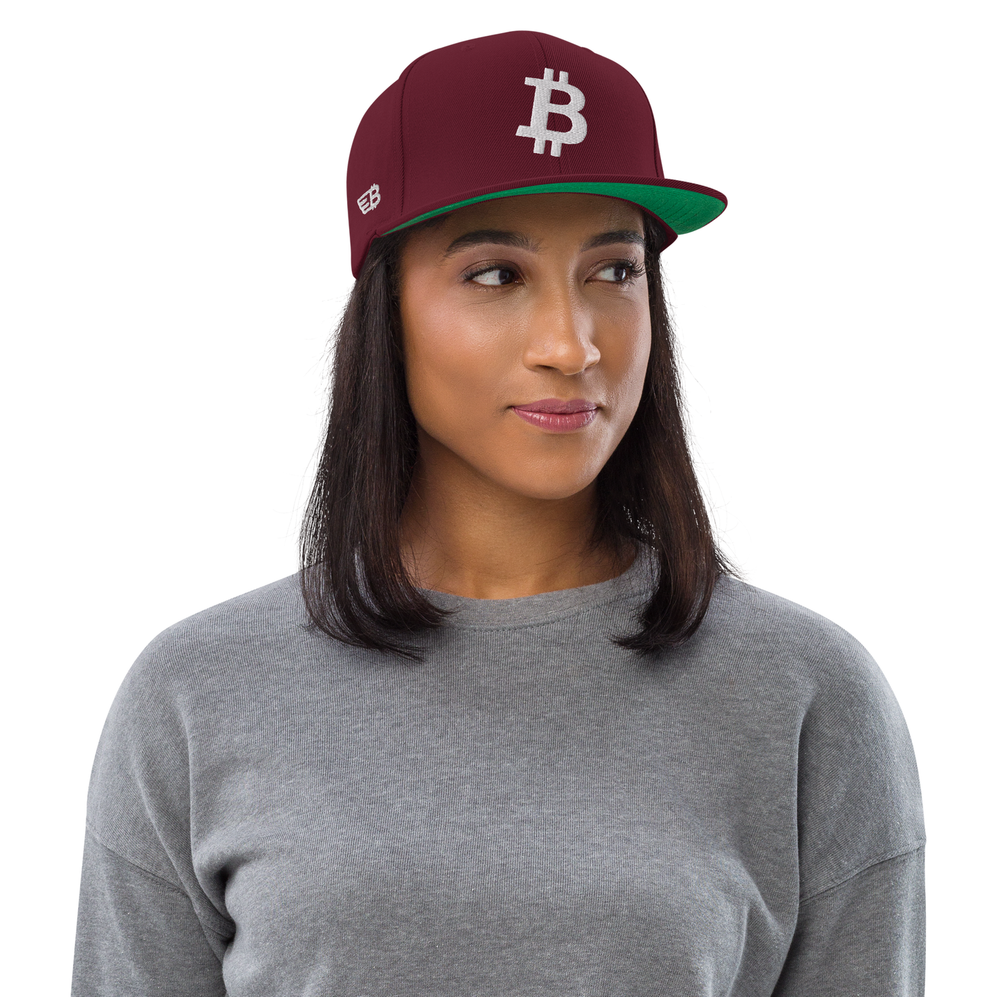 Bitcoin - Weiß - Snapback Hat - 3D Puff
