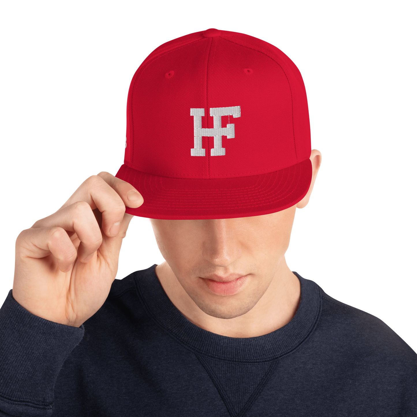 HalFin - Weiß - Snapback Cap - 3D Puff