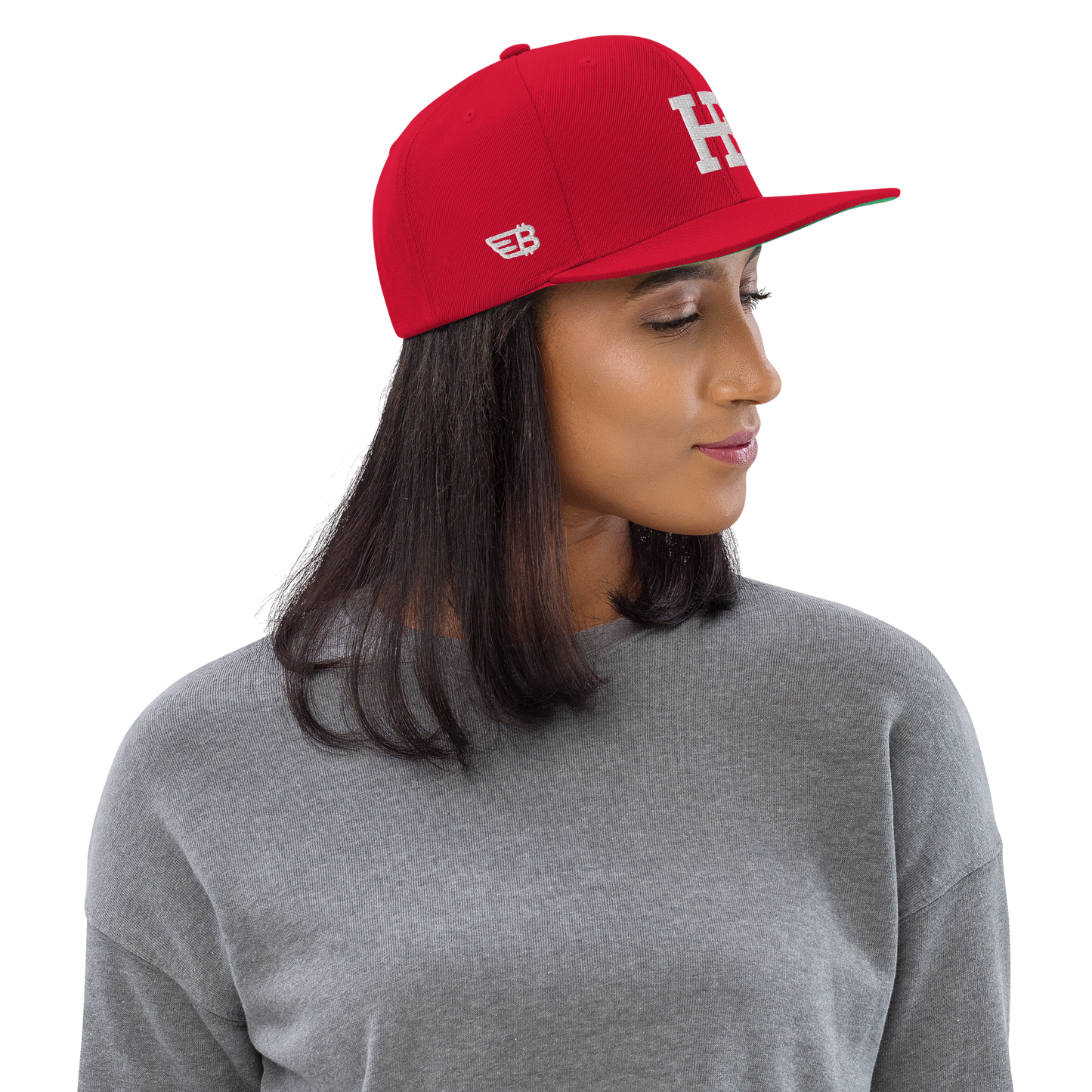 HalFin - Weiß - Snapback Cap - 3D Puff