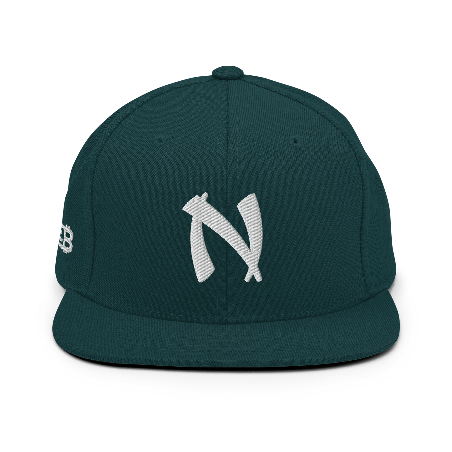 Nakamoto - White - Snapback Cap - 3D Puff