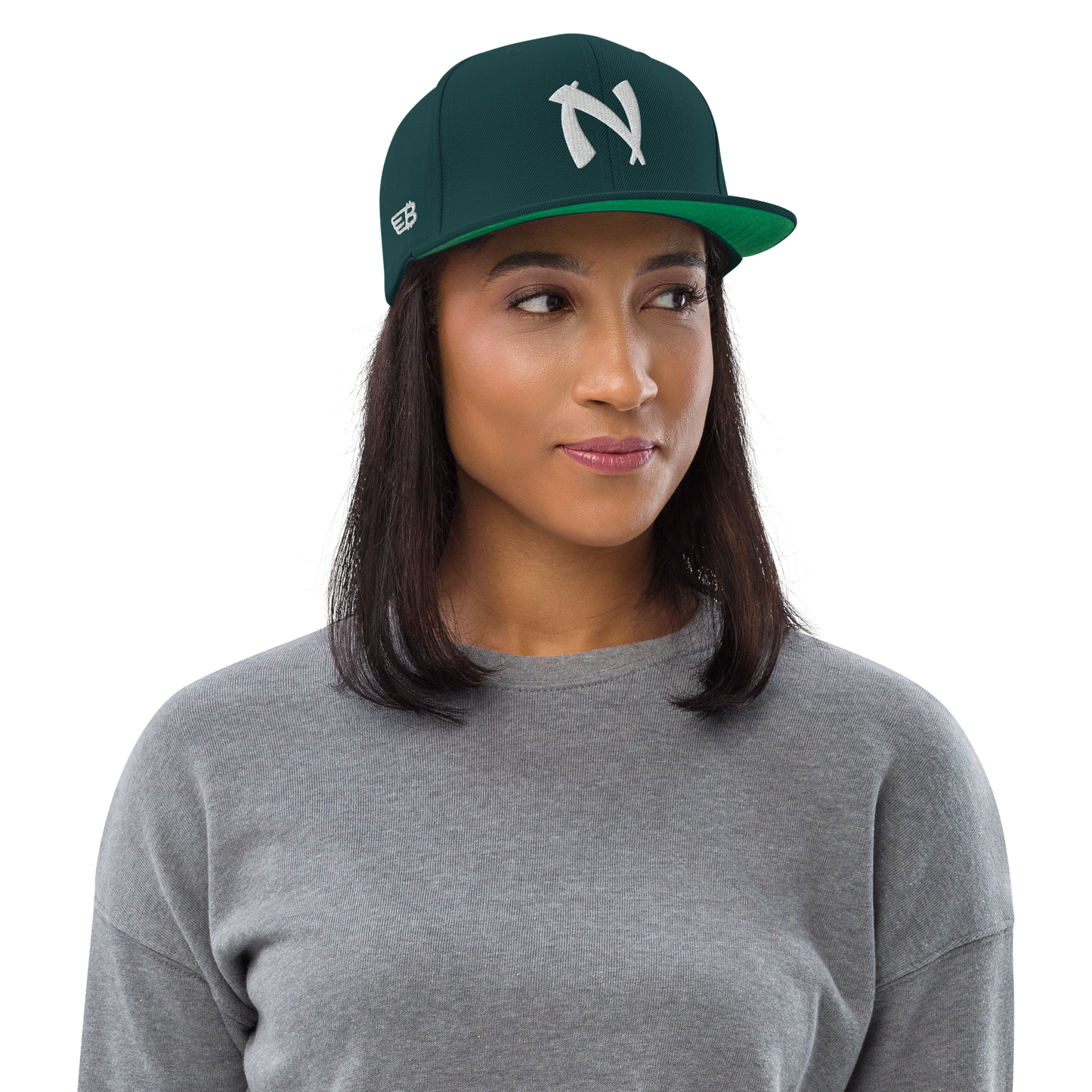 Nakamoto - White - Snapback Cap - 3D Puff