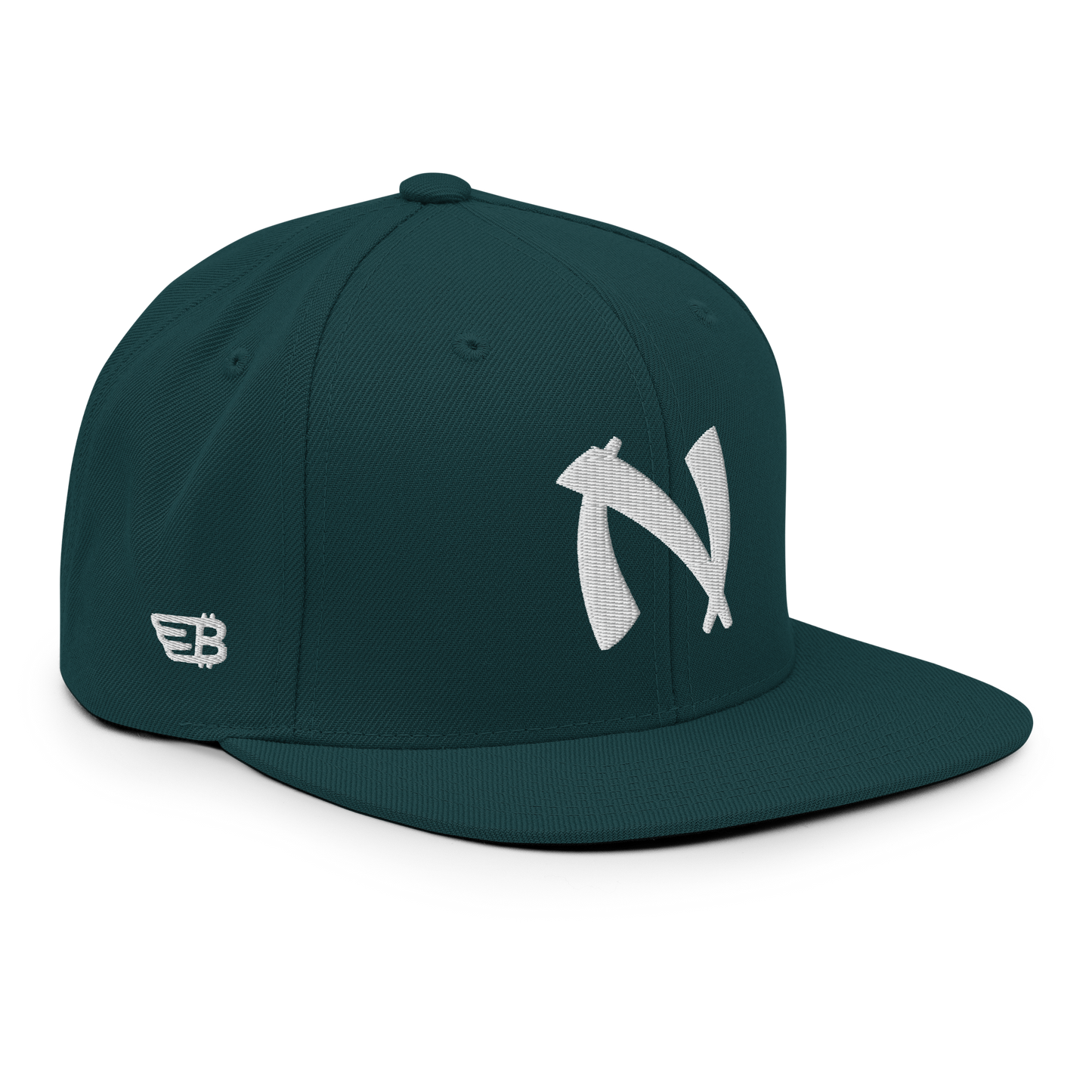 Nakamoto - White - Snapback Cap - 3D Puff