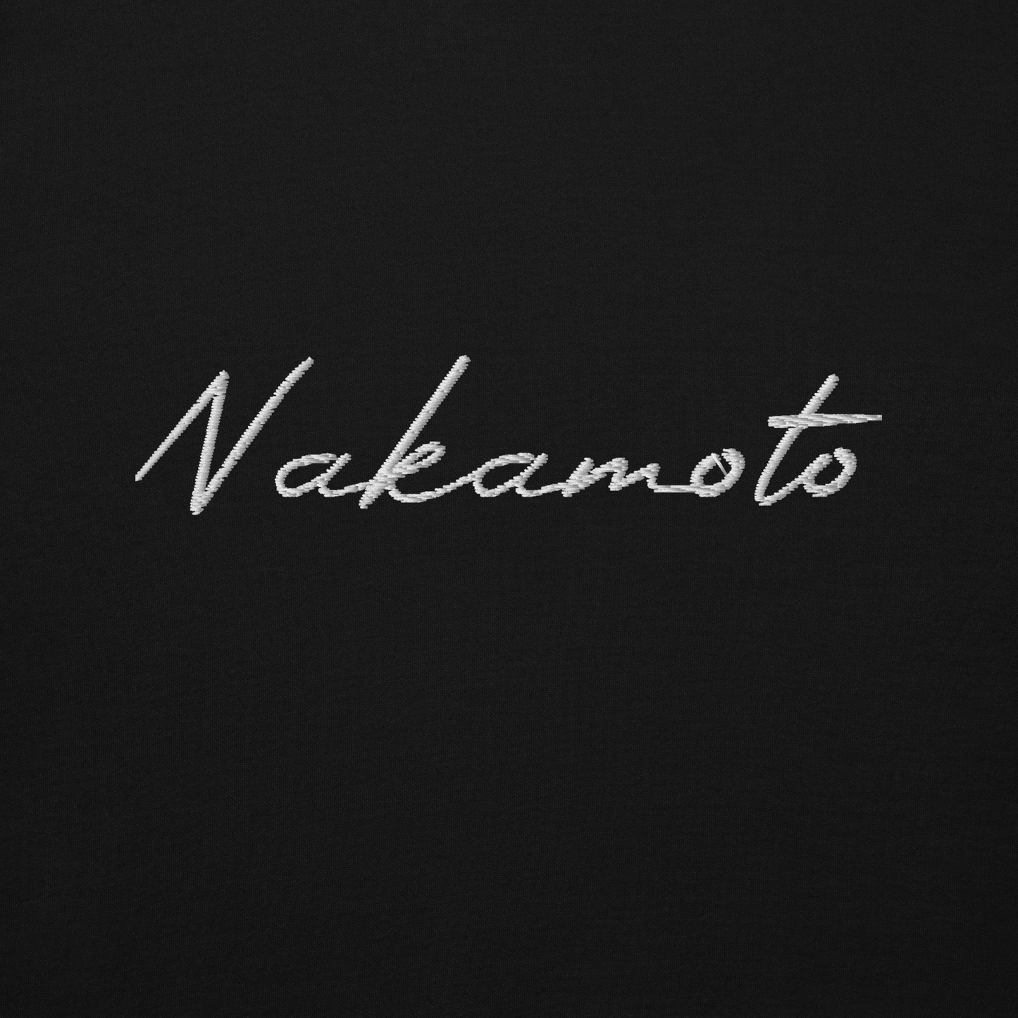 Nakamoto - Gestickt - Unisex Hoodie