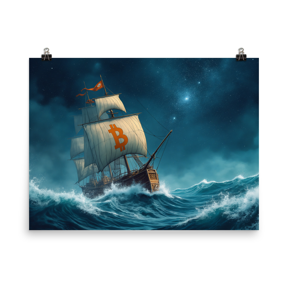 Moonlit Voyage - Poster matte paper