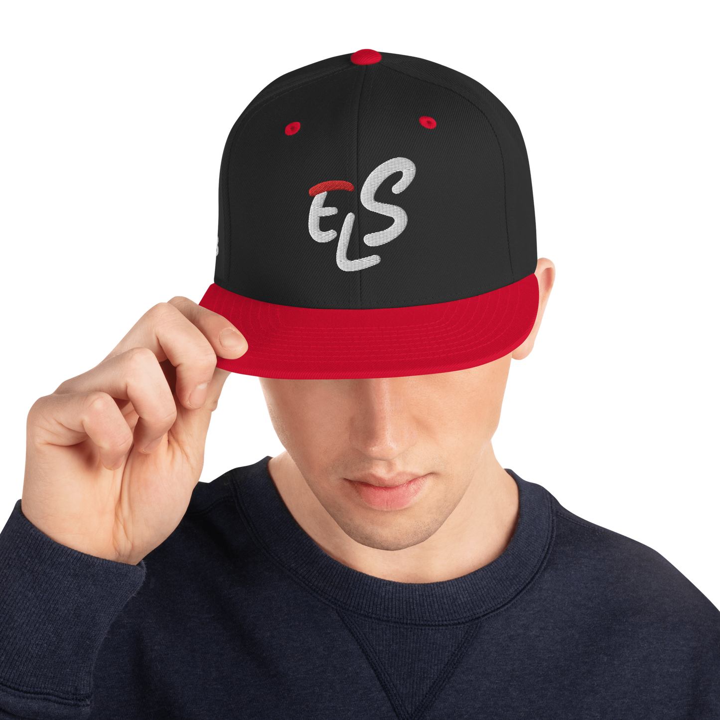 "EL Salvador" Black/Red Snapback Hat 3D Puff