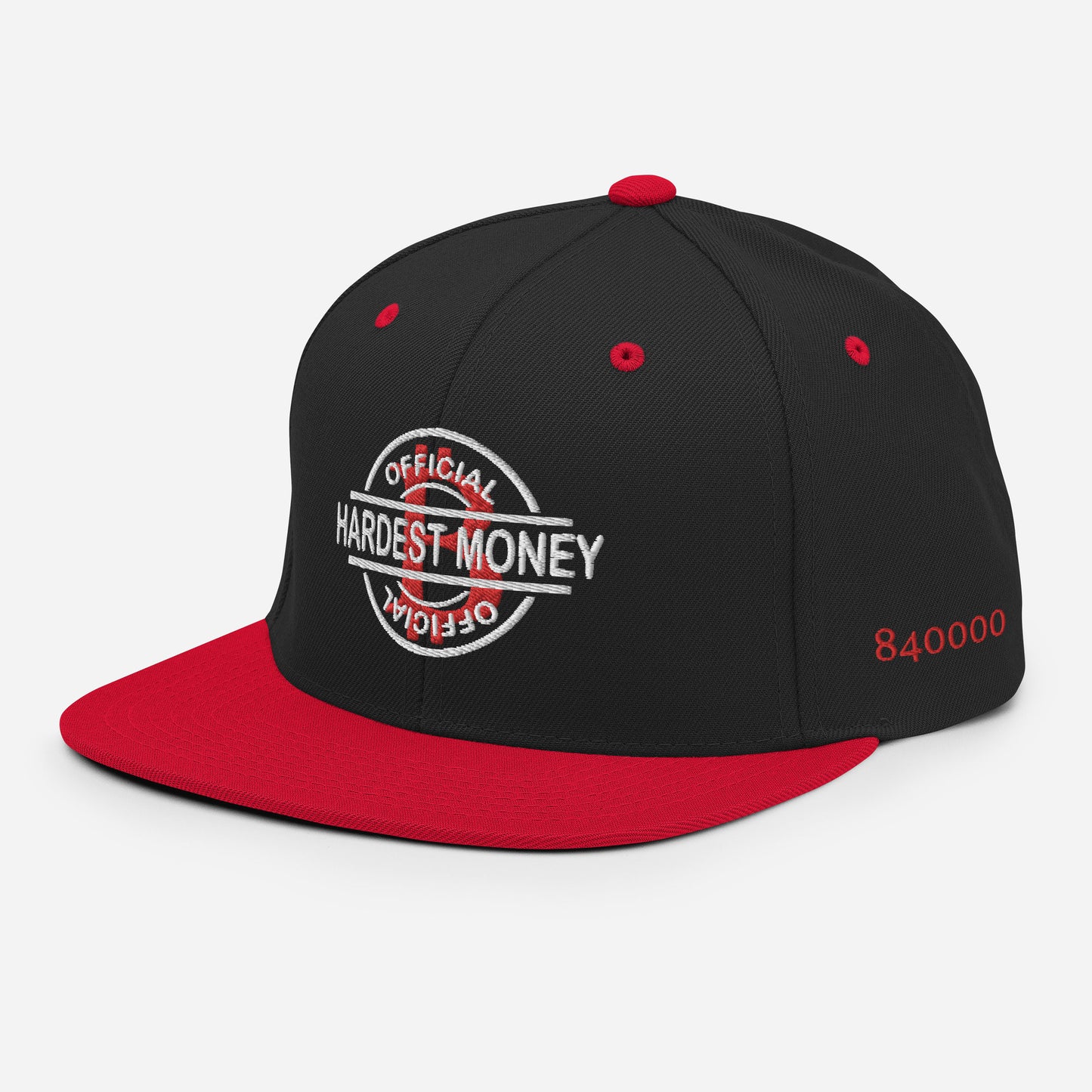 "Official Hardest Money" Black/Red Snapback Hat