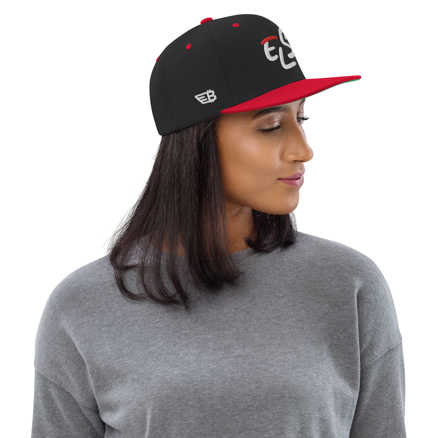 "EL Salvador" Black/Red Snapback Hat 3D Puff