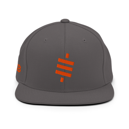Sats- Orange - Snapback Hat - 3D Puff