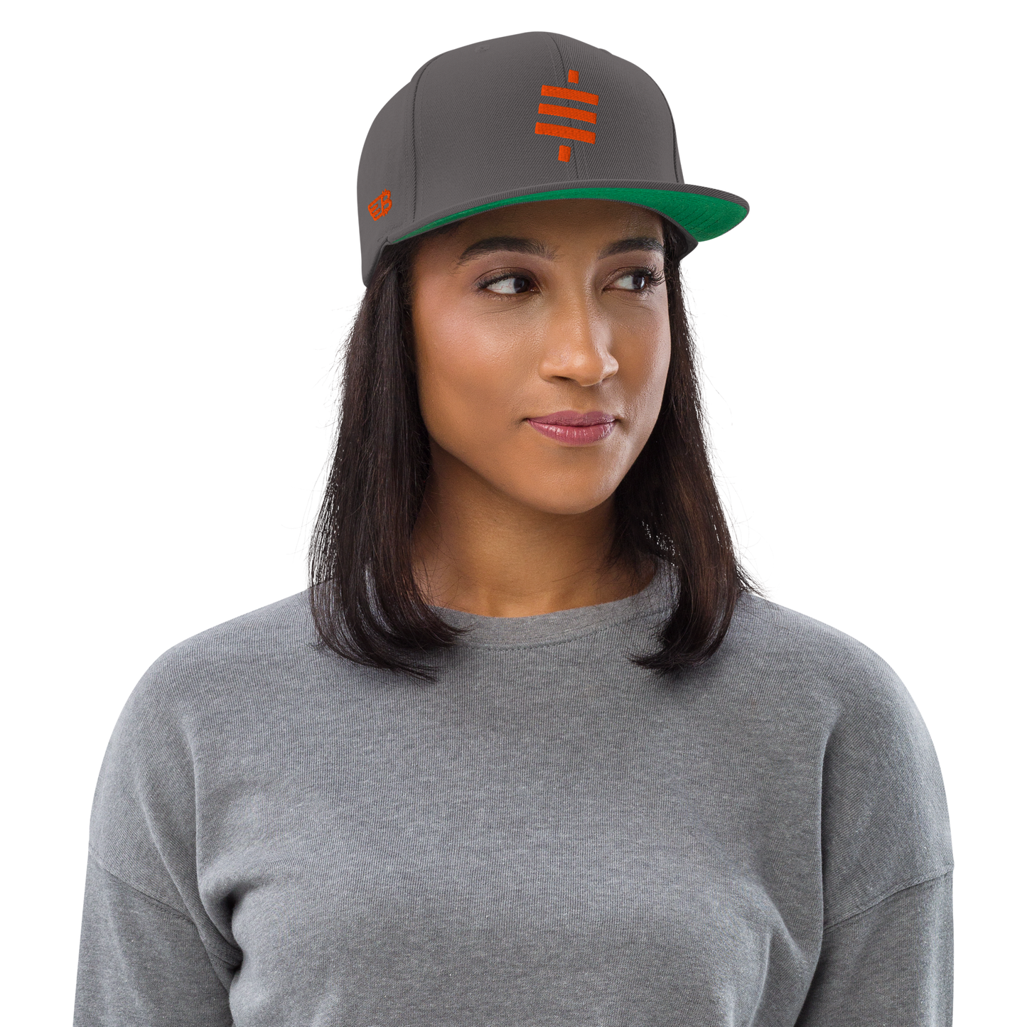 Sats- Orange - Snapback Hat - 3D Puff