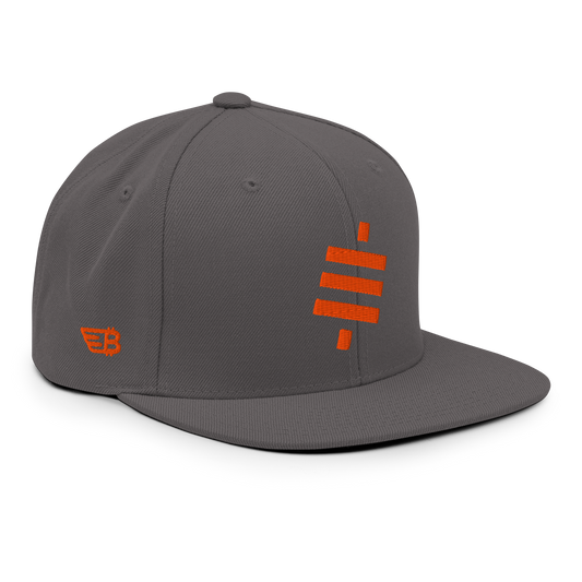 Sats- Orange - Snapback Hat - 3D Puff