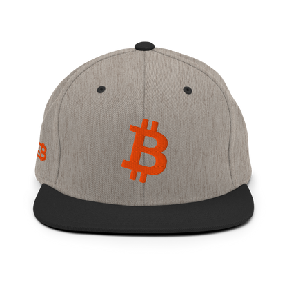 Bitcoin - Orange - Snapback Hat - 3D Puff