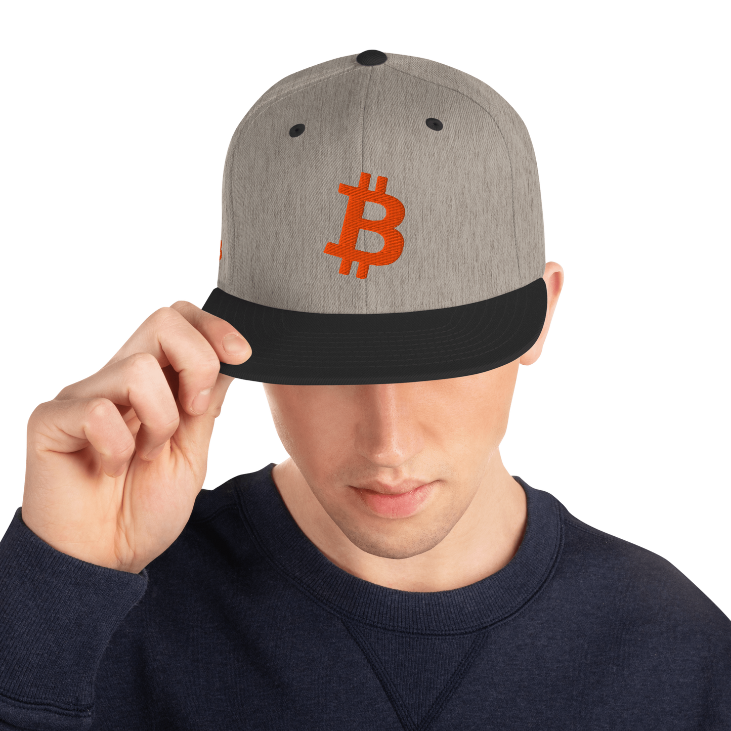 Bitcoin - Orange - Snapback Hat - 3D Puff