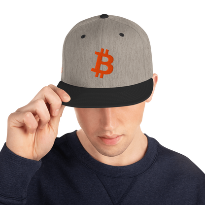 Bitcoin - Orange - Snapback Hat - 3D Puff