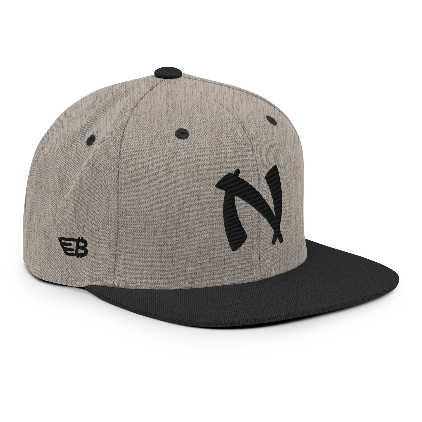 Nakamoto - Black - Snapback Hat - 3D Puff