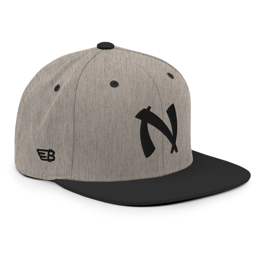 Nakamoto - Black - Snapback Hat - 3D Puff