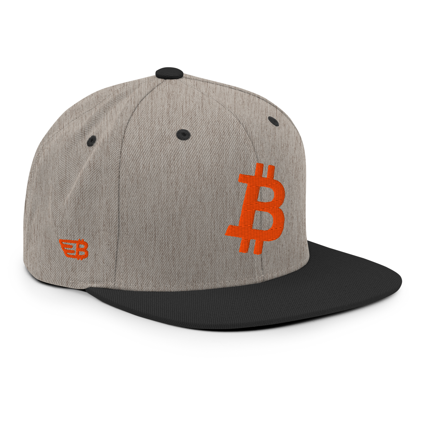 Bitcoin - Orange - Snapback Hat - 3D Puff
