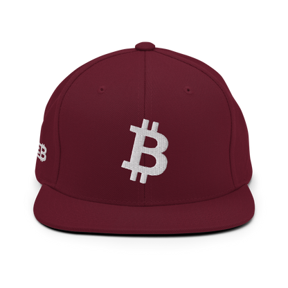 Bitcoin - Weiß - Snapback Hat - 3D Puff
