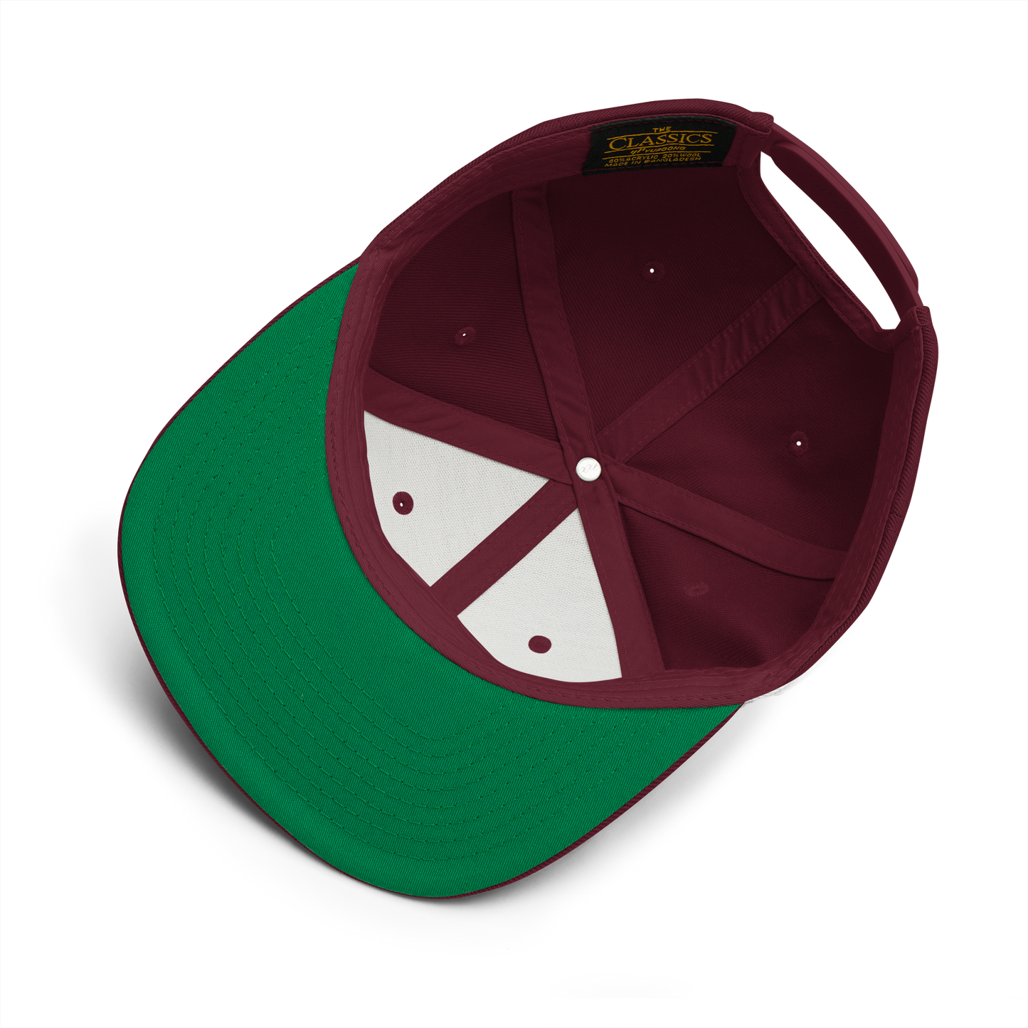 "Hibiscus" Maroon Snapback Hat