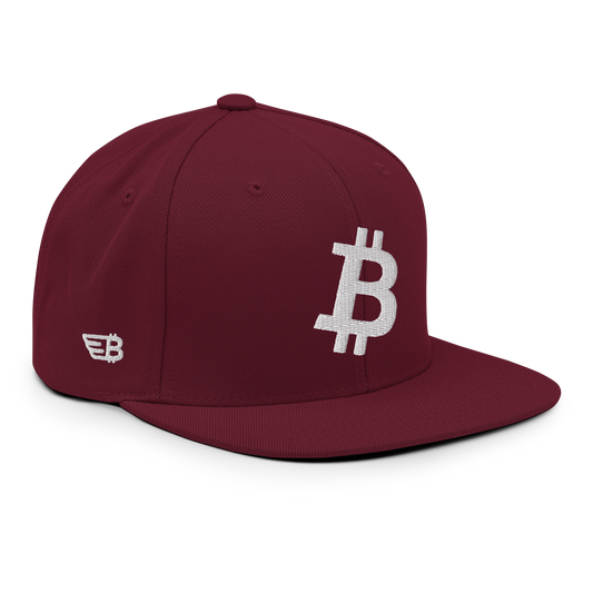 Bitcoin - Weiß - Snapback Hat - 3D Puff