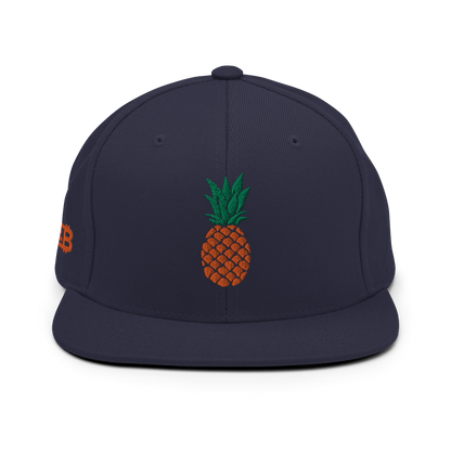 „Ananas“ Marineblaue Snapback Cap