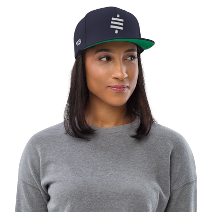 Sats - Weiß - Snapback Hat - 3D Puff