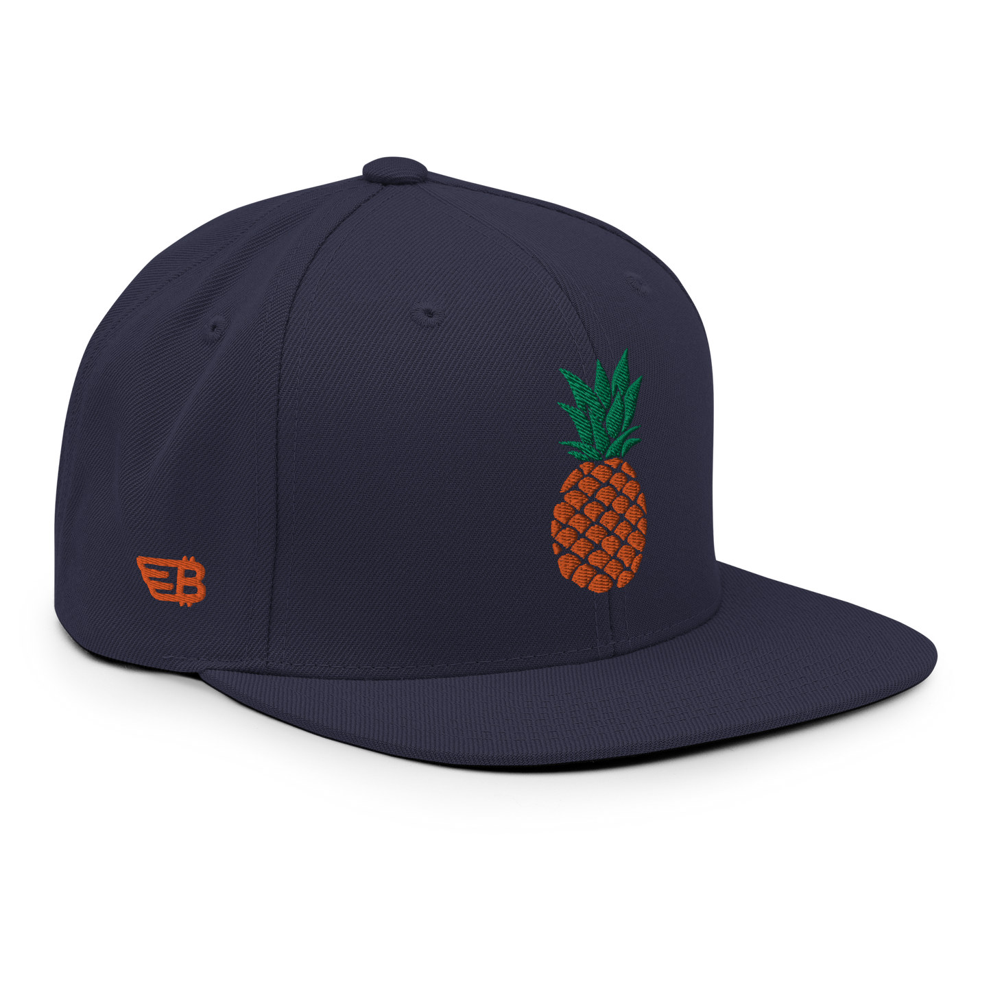"Pineapple" Navy blue Snapback Hat