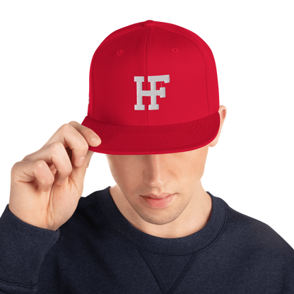 "Hal" Red Snapback Hat 3D Puff
