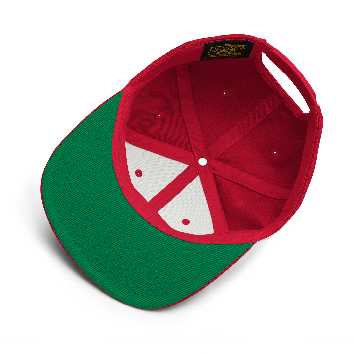 "Hal" Red Snapback Hat 3D Puff