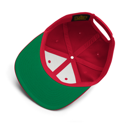 „Hal“ Rote Snapback Cap 3D Puff