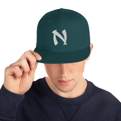 Nakamoto - White - Snapback Cap - 3D Puff