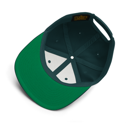 „HalFin“ Dunkelgrüne Snapback Cap 3D Puff