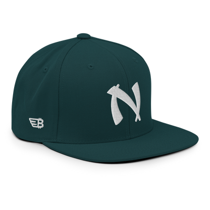 Nakamoto - White - Snapback Cap - 3D Puff