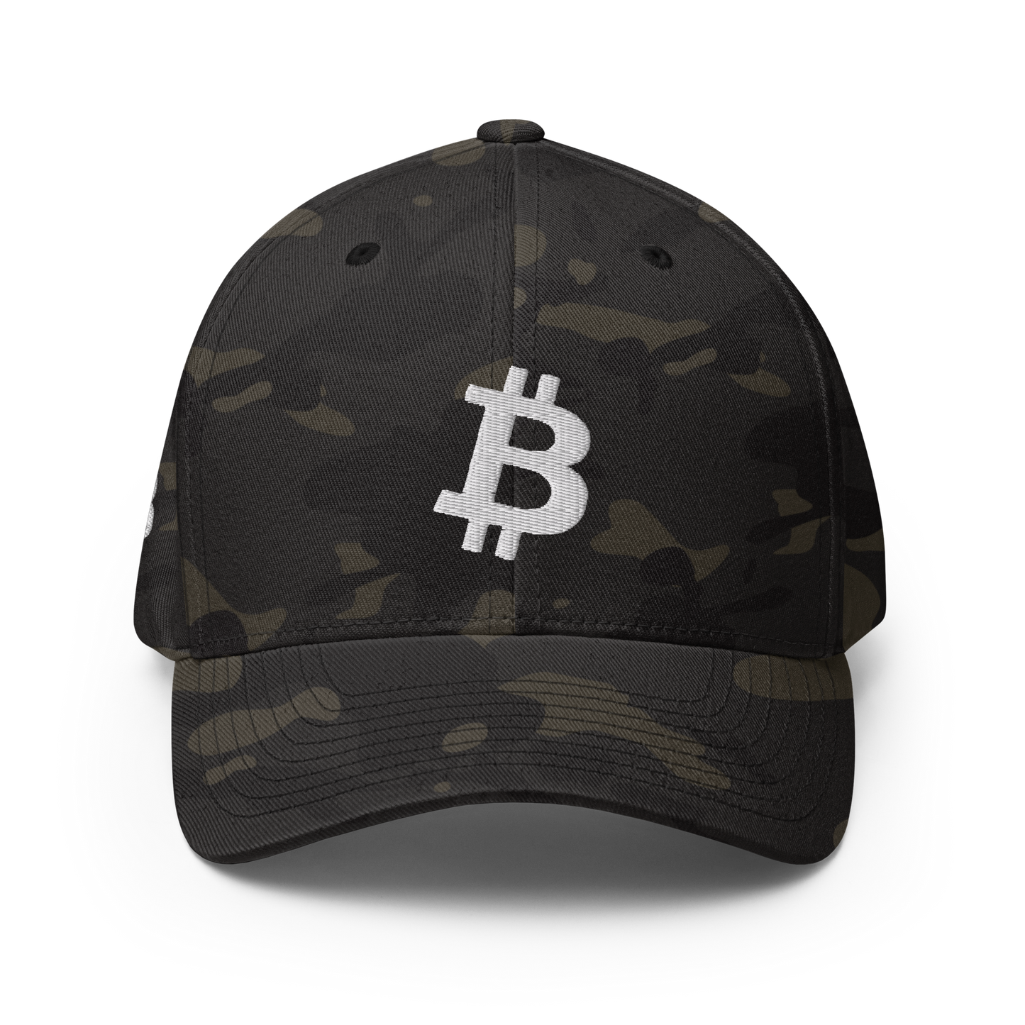 Bitcoin - Weiß - Baseball Cap - 3D Puff