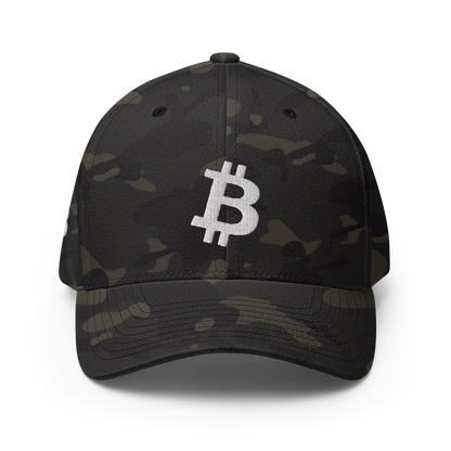 Bitcoin - Weiß - Baseball Cap - 3D Puff
