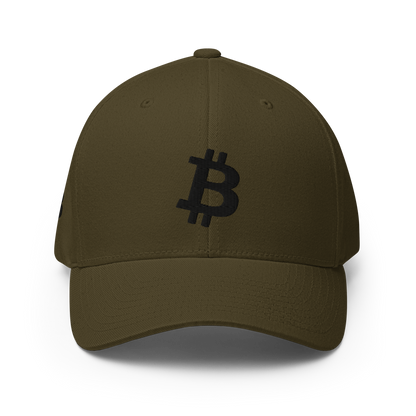 Bitcoin - Schwarz - Baseball Cap - 3D Puff
