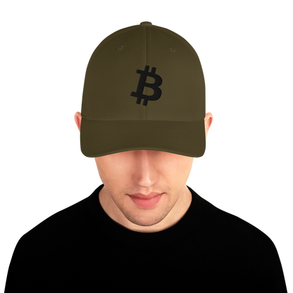 Bitcoin - Schwarz - Baseball Cap - 3D Puff