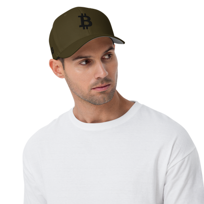 Bitcoin - Schwarz - Baseball Cap - 3D Puff