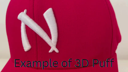 Nakamoto - Orange - Snapback Hat - 3D Puff