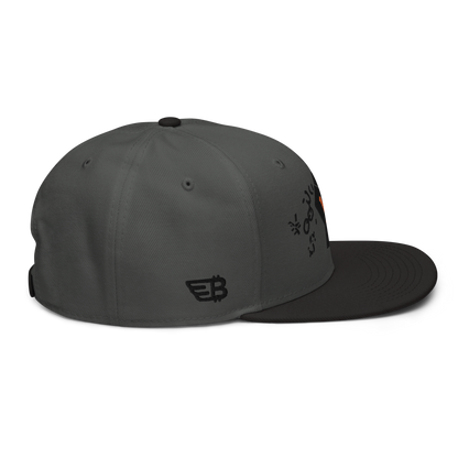 "Chain of fiat" Charcoal gray/Black Snapback Hat