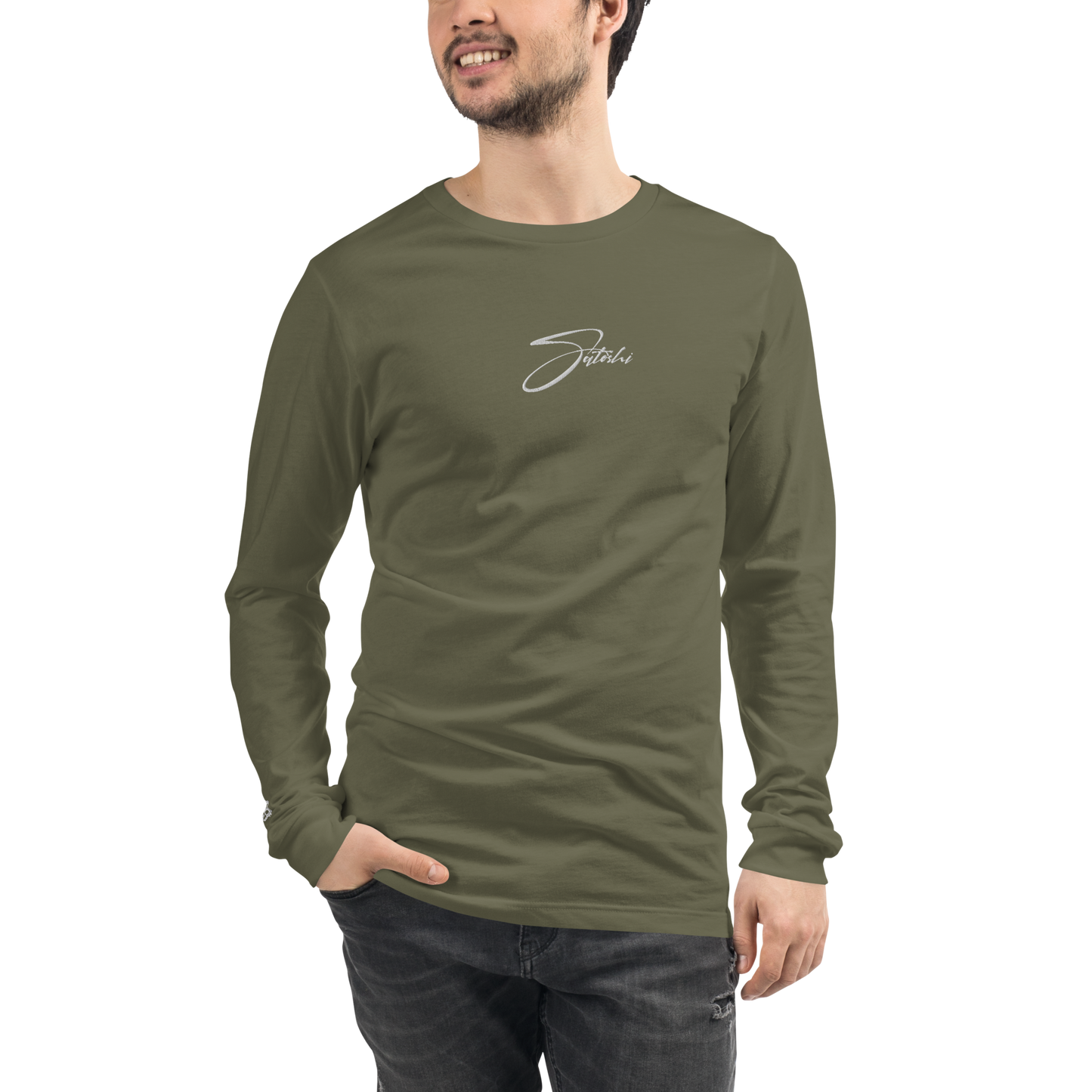 Satoshi - Gestickt - Unisex Langarmshirts