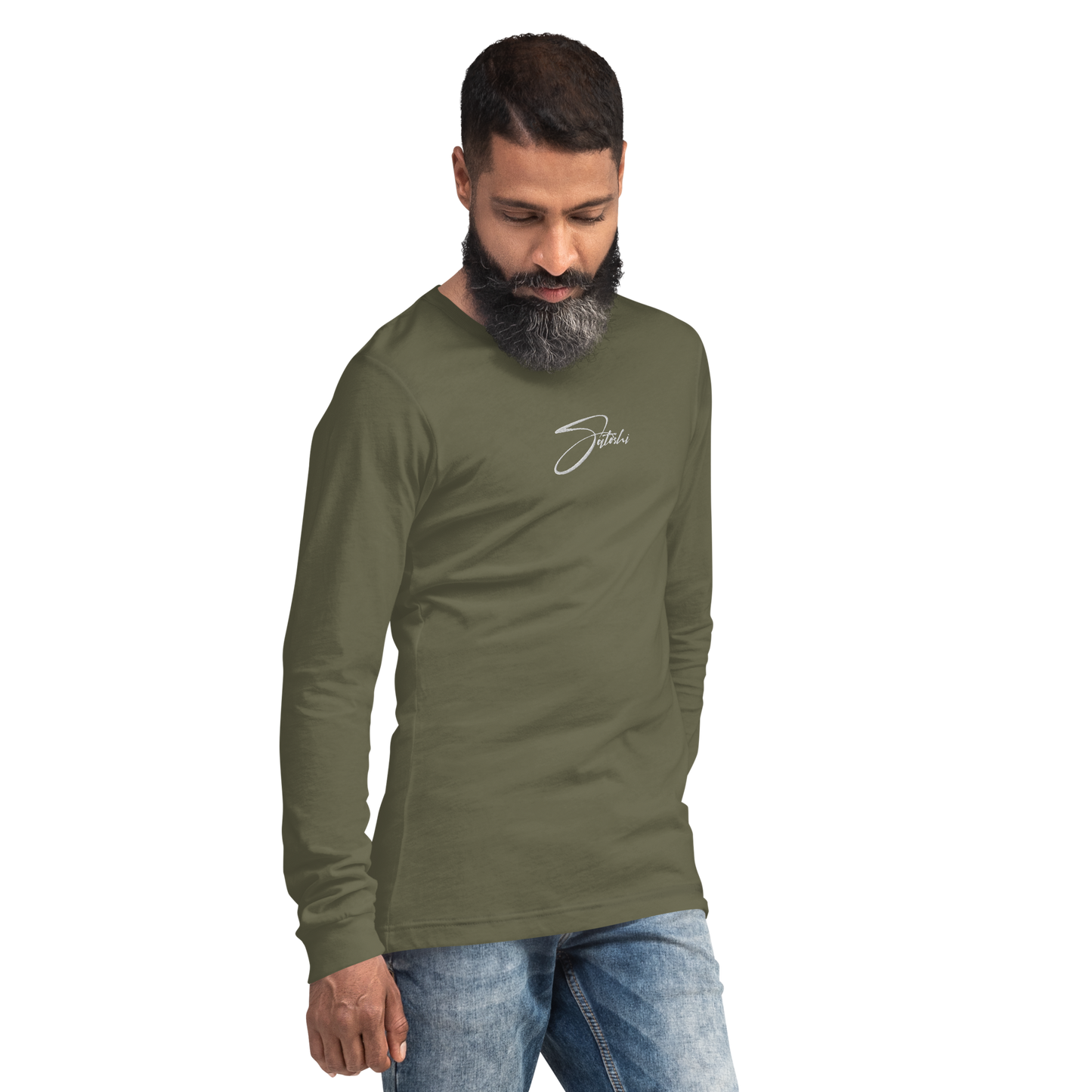 Satoshi - Gestickt - Unisex Langarmshirts